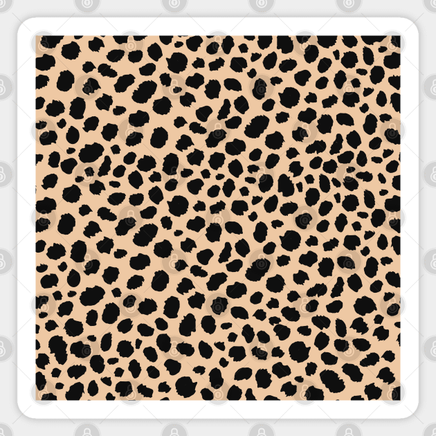 Leopard print design Sticker by TheSkullArmy